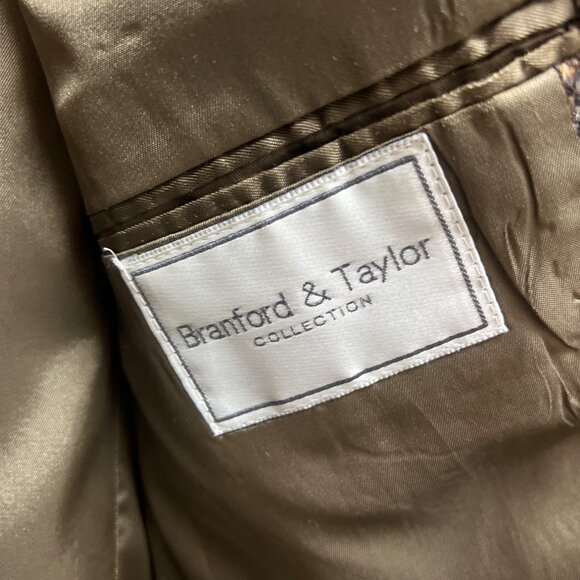 Brandford & Taylor Vintage 80's Brown Harris Tweed Blazer - Picture 6 of 9